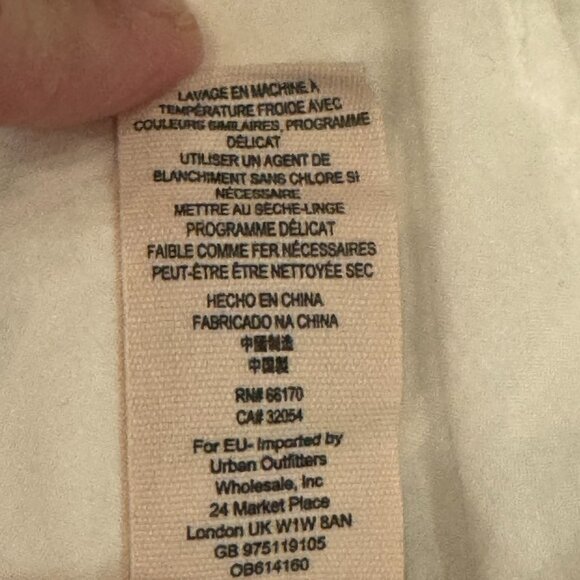 Free People White Boho Peasant Mini Dress – Size Small - Picture 11 of 12